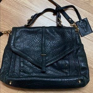 Black leather Tory Burch tote